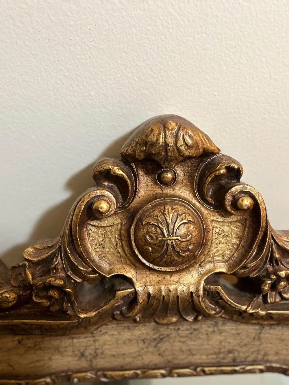 Pre 1900 Baroque Style Gold Ornate Victorian Mirror